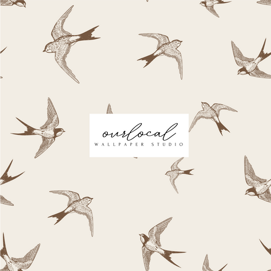 Elegantly in Flight - Peel and Stick Wallpaper
