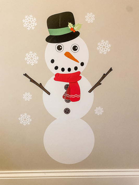 Holiday Peel and Stick Snowman